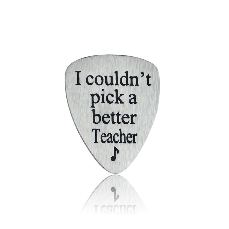 YeeQin I Couldnâ€™t Pick A Better Teacher Musical Guitar Pick Jewelry Gift for Teachers Blessings to the Teacher - Image 5